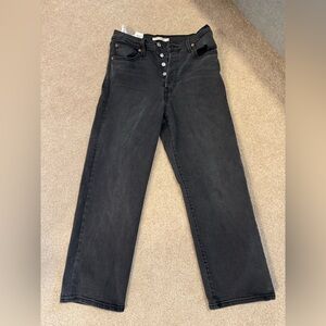 Levi’s Ribcage straight ankle Black 29x27